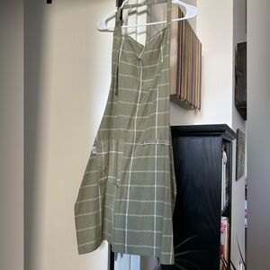 Green Checkered Apron